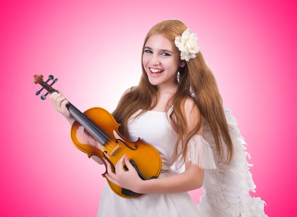 Jovem violinista — Fotografia de Stock