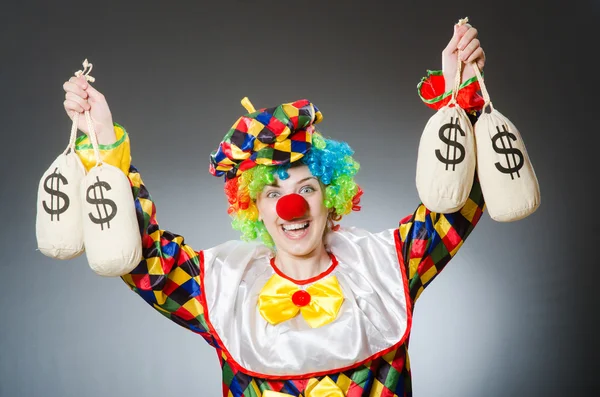 Clown divertente in concetto comico — Foto Stock