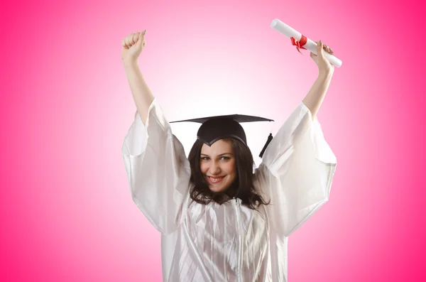 Graduado con diploma — Foto de Stock