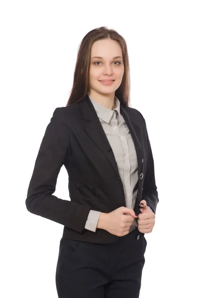 Frau im Businesskonzept isoliert auf Weiß — Stockfoto