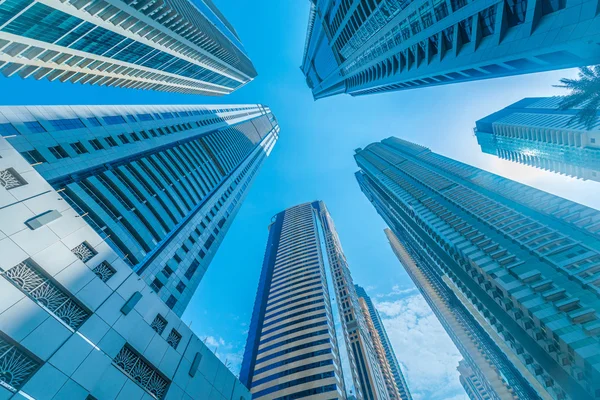 Tall Dubai Marina skyscrapers in UAE — Stock Photo, Image