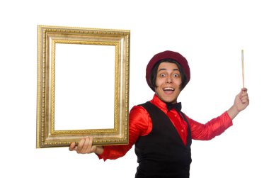 Komik sanatçı izole