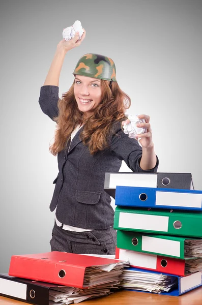 Office fight concept — Stock Photo, Image