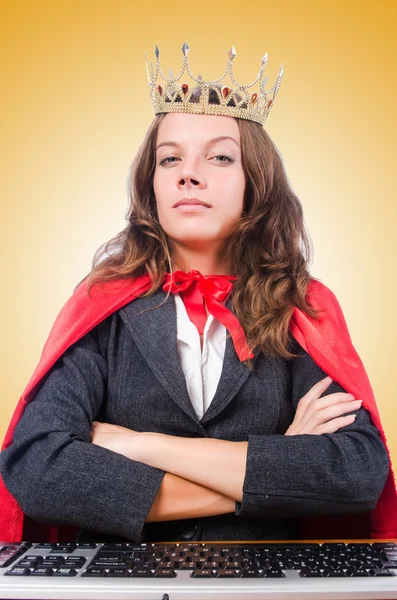 Office queen isolerade — Stockfoto