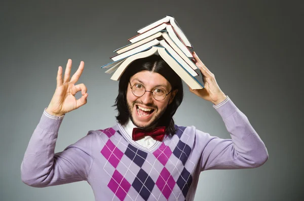 Young student with book — Stock Photo, Image