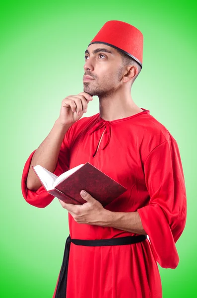 Turco jovem com livro — Fotografia de Stock