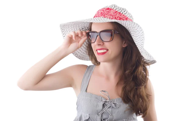 Young woman wearing hat — Stock Photo, Image