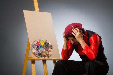 Sanat konseptinde erkek sanatçı