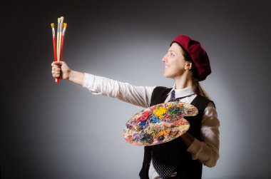 Kadın sanatçı sanat kavram