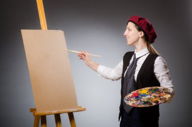 Kadın sanatçı sanat kavram