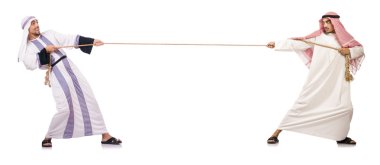 Halat konsepti üzerine beyaz