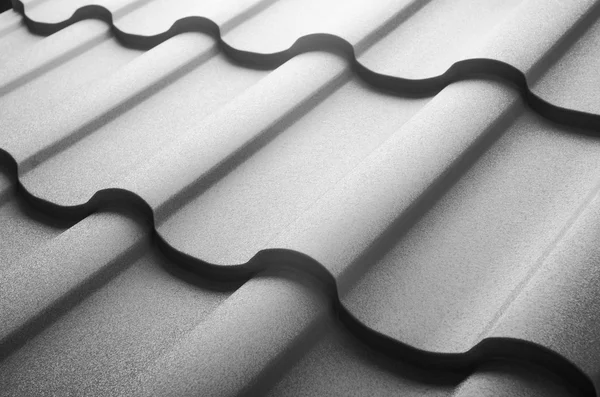 Close up of metal roof tile — Stock Photo, Image