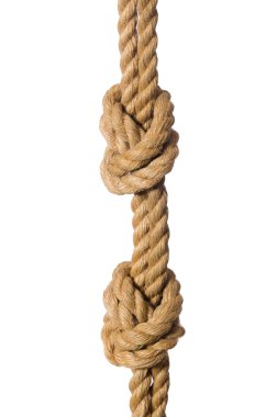 İp beyaz arkaplanda izole edildi