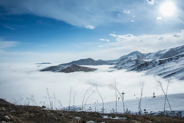 아제르바이잔에서 겨울 동안 산 — 스톡 사진