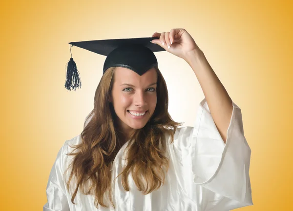 Joven estudiante con diploma — Foto de Stock