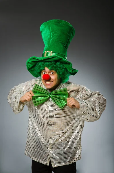 Funny person in saint patrick holiday concept — Stock Photo, Image