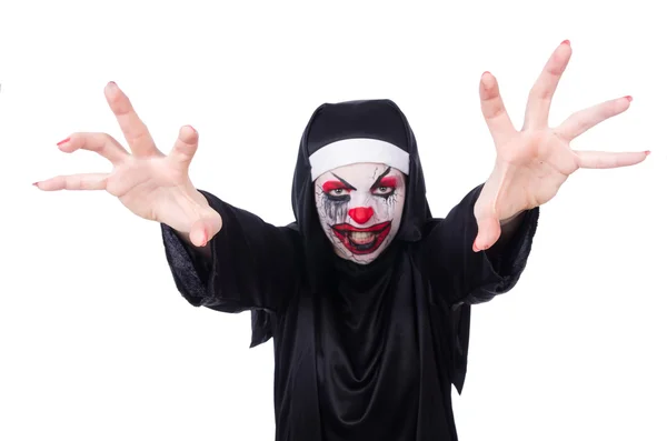 Scary nun in halloween concept — Stock Photo, Image