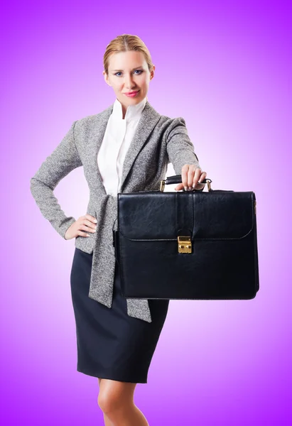 Attractive businesswoman isolated — Stock Photo, Image