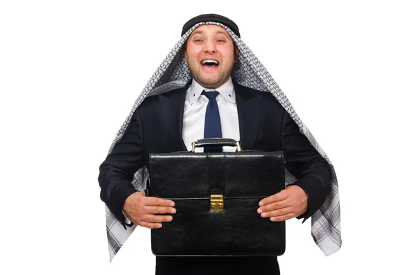 Arabský podnikatel izolovaný na bílém — Stock fotografie