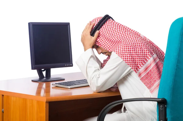 オフィスで働いてるアラブ人 — ストック写真