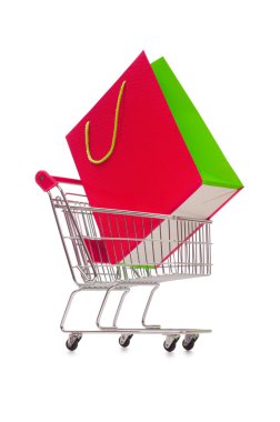 Tatil kavramı alışveriş sepeti