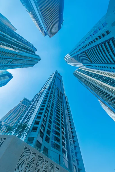 Tall Dubai Marina skyscrapers in UAE — Stock Photo, Image
