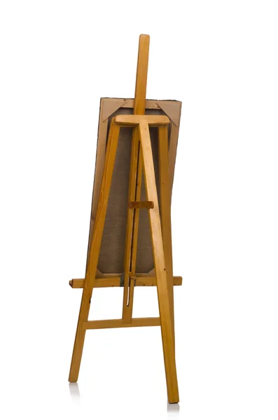 Easel isolado no fundo branco — Fotografia de Stock