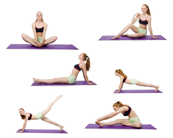 Concept of healthy lifestyle in set