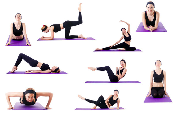 Concept of healthy lifestyle in set