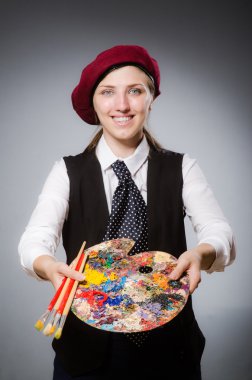 Kadın sanatçı sanat kavram