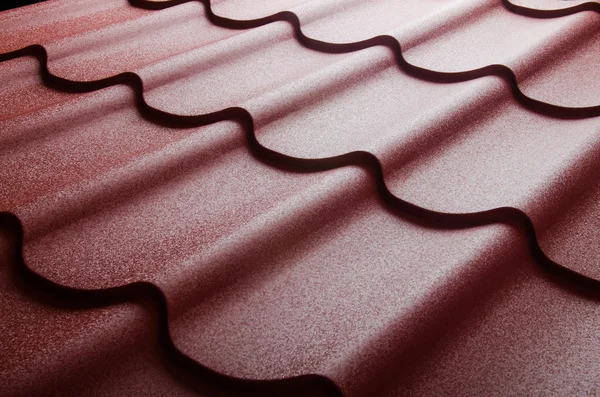 Close up of metal roof tile — Stock Photo, Image