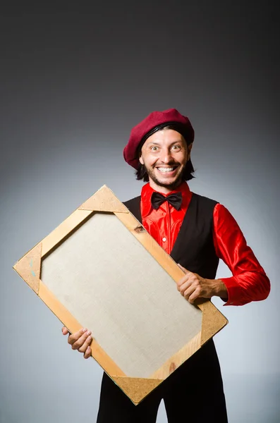 Der Mensch als Künstler im Kunstkonzept — Stockfoto