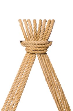 İp beyaz arkaplanda izole edildi