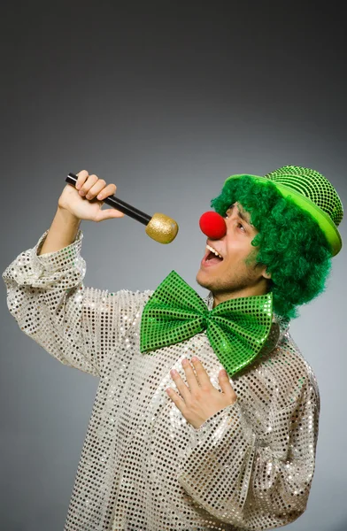 Funny person in saint patrick holiday concept — Stock Photo, Image