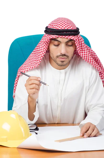 Arab man working in the office — Stock Photo, Image