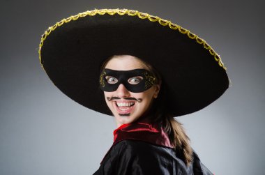 Şapka takan kişi komik bir konsept.