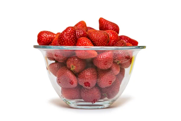 Strawberries arranged on the display — Stock Photo, Image