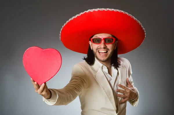 Persona que usa sombrero sombrero en concepto divertido —  Fotos de Stock