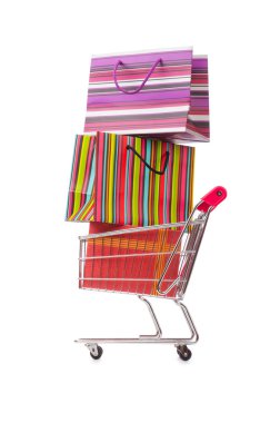 Tatil kavramı alışveriş sepeti