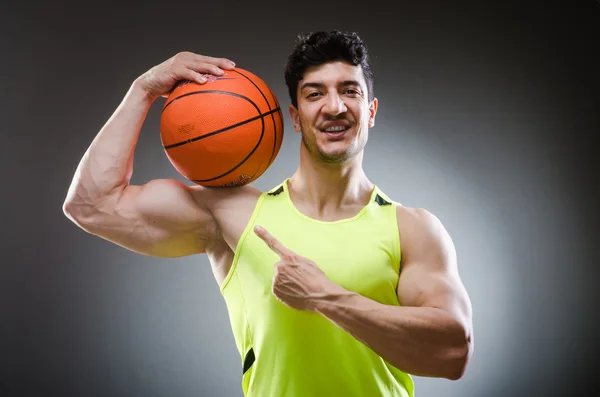 Basquete muscular no conceito de esportes — Fotografia de Stock