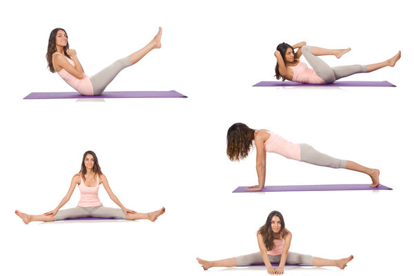 Concept of healthy lifestyle in set