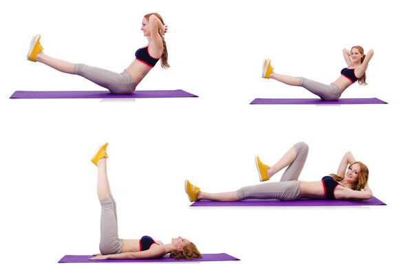 Concept of healthy lifestyle in set