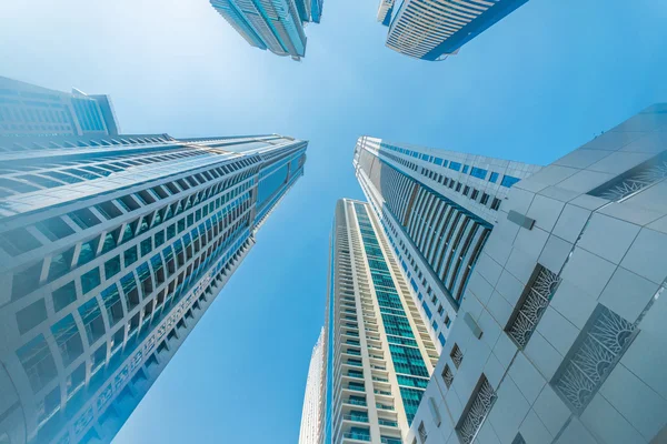 Tall Dubai Marina skyscrapers in UAE — Stock Photo, Image