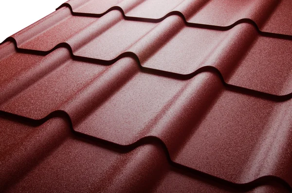 Close up de telha de telhado de metal — Fotografia de Stock