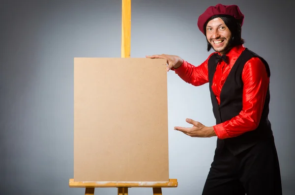 Hombre artista en el concepto de arte —  Fotos de Stock