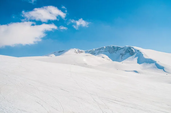 Montagnes d'hiver le jour d'hiver lumineux — Photo