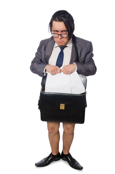 Grappige man in business concept — Stockfoto