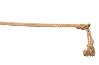 İp beyaz arkaplanda izole edildi