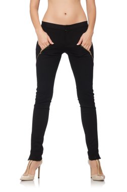 beyaz izole kadın bacakları