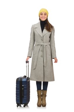 Kadın çanta kış tatili için hazır